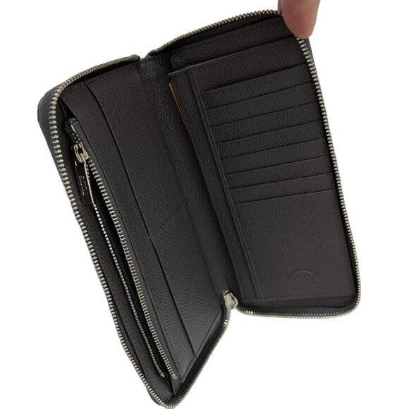 Tod's Italy Black Leather Continental Wallet Nuova Collection,XAMACHA1400GPAQ10 - Picture 7 of 9